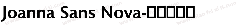 Joanna Sans Nova字体转换